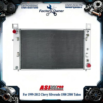 3 Row Aluminum Radiator Fits 1999-2012 Chevy Silverado 1500 2500 Tahoe 5.3L'V8