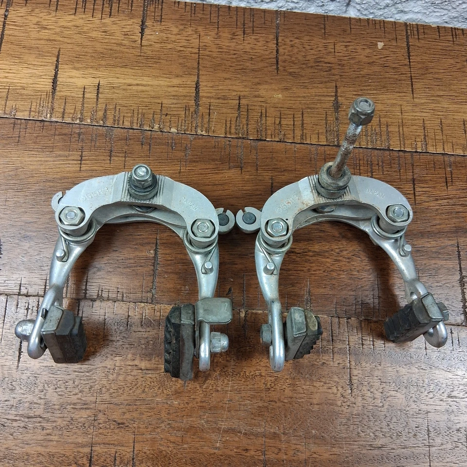 Dia-Compe Brake Calipers Vintage Silver 5583 Bicycle Bike Japan Old School - Image 2 of 4