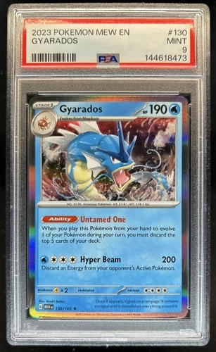 2023 Pokemon SV 151 Gyarados #130/165 PSA 9