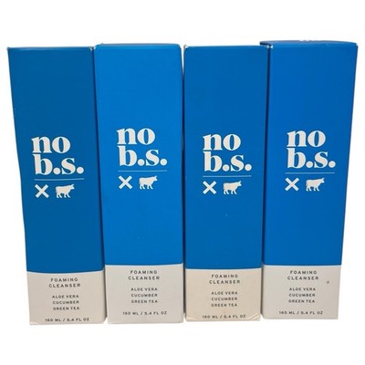 Lot of 4-No B.S Foaming Facial Face Cleanser Aloe Vera Cucumber Green Tea