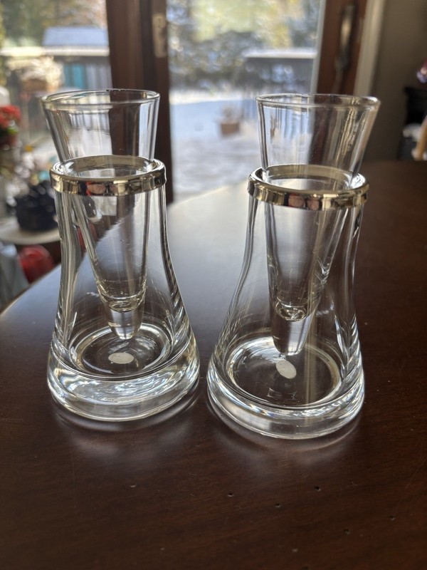 Schnapps Glass Cooler Set of 2 New In Box