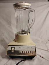 Vintage Waring Futura Almond 7 Speed Blender Model 11BL14 Works