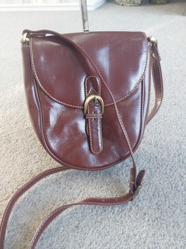 Stylish Lloyd Baker Brown Leather Satchel Crossbody Bag Shoulder Bag VGC