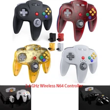 2.4GHz Retro Wireless N64 Controller Rechargeable for N64 System Video Console