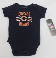 NFL Chicago Bears Navy Short Sleeve Lap Style Body Suit 6-12 Months
