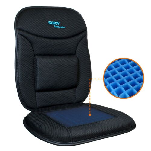 Gel Seat Cushion With Lumbar Support Back Pain Relief Ergonomic Cushion Non-slip - Picture 1 of 12