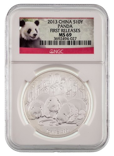 2013 China Panda S10Y Early Releases 1 oz. Silver Coin NGC MS69 | eBay