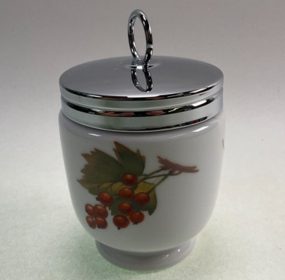 Royal Worcester Eversham Egg Coddler - Vintage  - Fruits