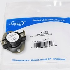 Supco L130-15 Heater Limit Thermostat Thermodisc Open On Rise