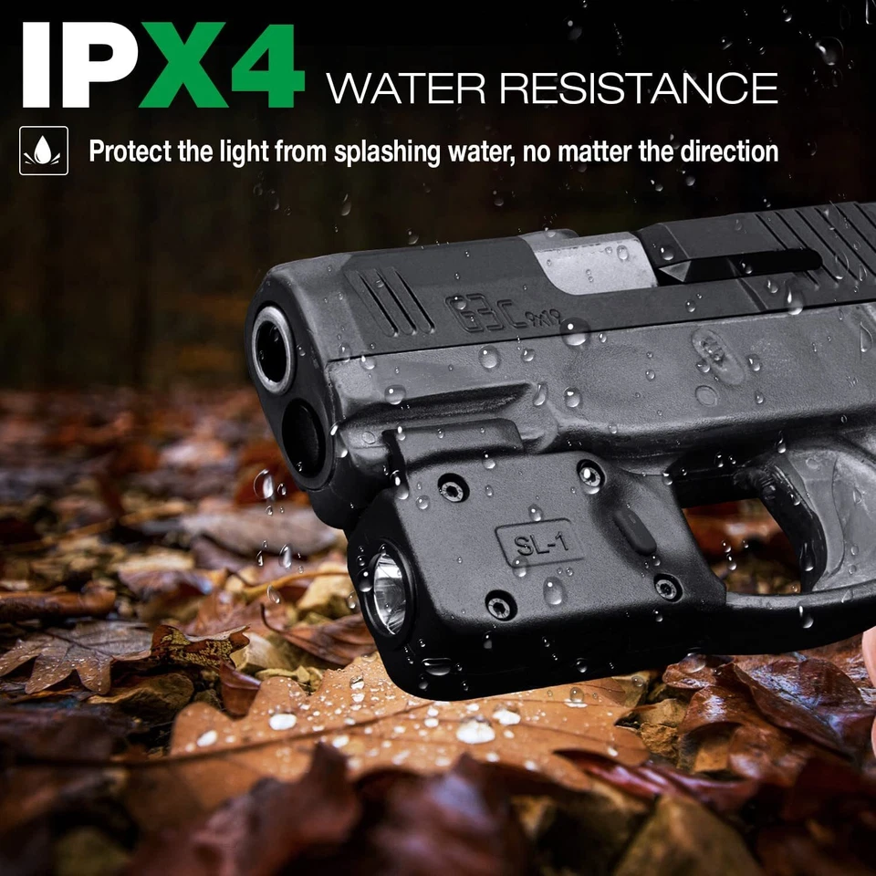 Tactical Flashlight with Kydex Holster Fit Taurus G2C/G3C/ Millennium G2 PT111 - Image 3 of 4