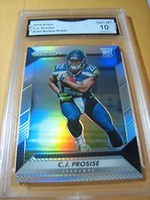 C.J. CJ PROSISE SEAHAWKS 2016 PRIZM PRIZM ROOKIE RC # 250 GRADED 10 L@@@K