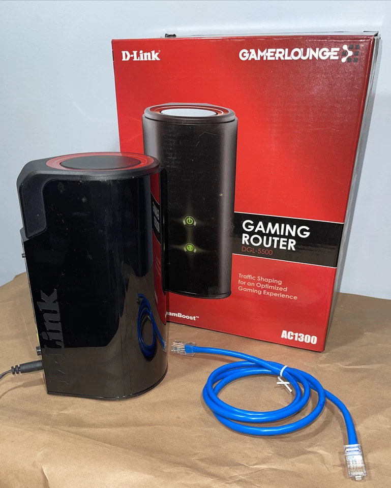 D-Link Wireless AC Gaming Router 1300Mbps Dual-Band Gigabit StreamBoost DGL-5500 - Image 4 of 4