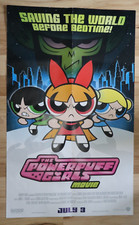 2002 THE POWERPUFF GIRLS Movie Poster 21" x 34" Cartoon Network One-Sided