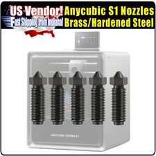 Nozzles for Anycubic S1 Hardened Steel,  For Anycubic S1 Hotend, S1 Nozzle