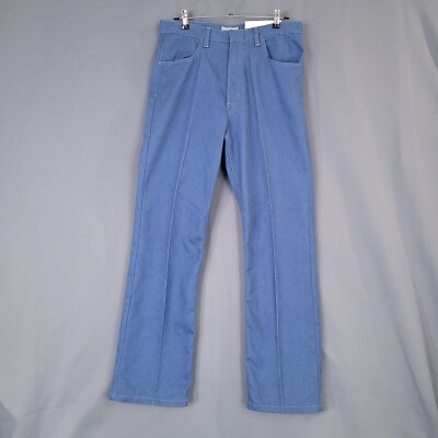 David Taylor Flex Jeans Men's Denim Pants Mid Rise Regular Fit Blue Size 34  x 32