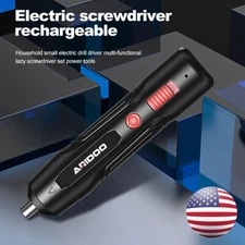 Portable Electric Screwdriver Compact USB Rechargeable Screw Driver Power Tool.