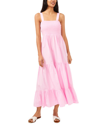 RILEY & RAE Women's Sleeveless Smocked Bodice Dress Tea Rise Size S