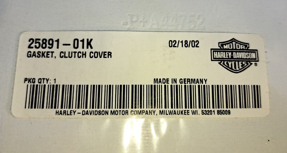 NOS Genuine HarleyDavidson 2589101K VRod Clutch Cover Gasket 2002