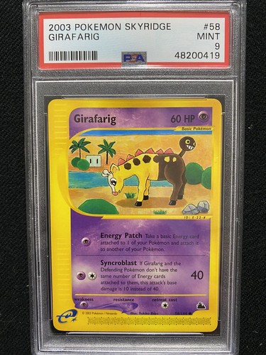 Girafarig graded PSA 9 for sale on eBay