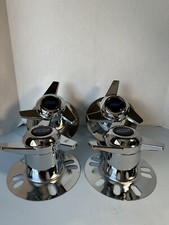 4 3 Bar Swept Spinner Center Caps 5 Lug Cragar Sst Vintage Wheels 3.17 Odbbc