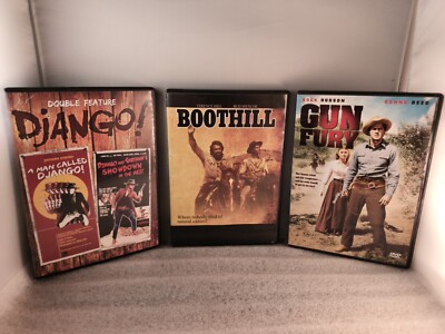 4 Classic Westerns: Django Double Feature/Boothill/Gun Fury- On 3 DVDS