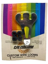 NOS Cal Custom Chrome Custom Wire Loom #6061 Fit's 2 Wires & 2 Looms in pack