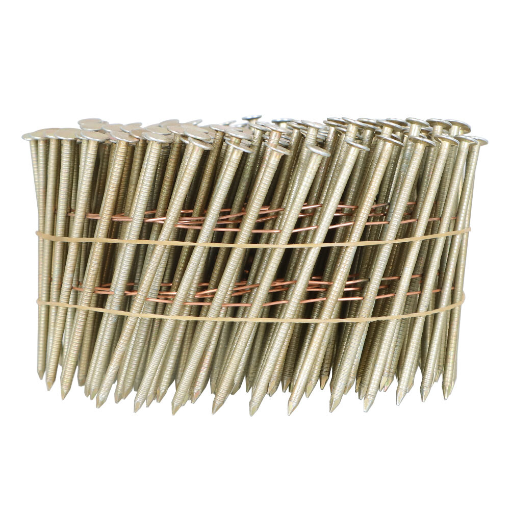 3600Pcs 15 Degree Wire Coil 2-1/2” × .09” Ring Shank Resin Paint Siding Nail New