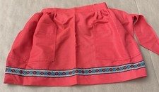 Set 2 Vintage Brown/ Red Half Apron Kitschy 70 s Style Retro Granny Core MCM