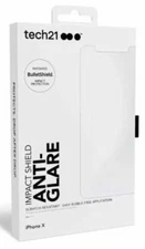 iPhone X NEW Tech 21 Impact Shield Anti-Glare Screen Protector BulletShield 