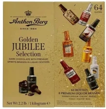 ANTHON BERG Liquor Chocolate Liqueurs with Original Spirits 64 pieces Candy