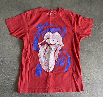 Stones Colette red Rolling Stones classic tongue t-shirt sz S | eBay