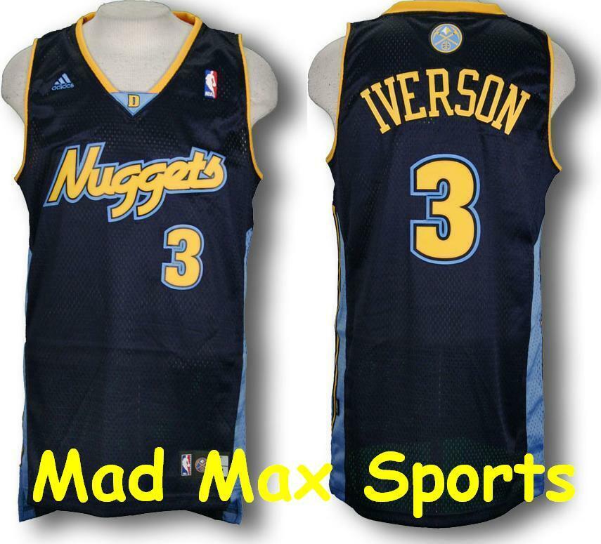 ALLEN IVERSON Denver NUGGETS Alternate ADIDAS Throwback ALLEN IVERSON Denver NUGGETS Alternate ADIDAS Throwback