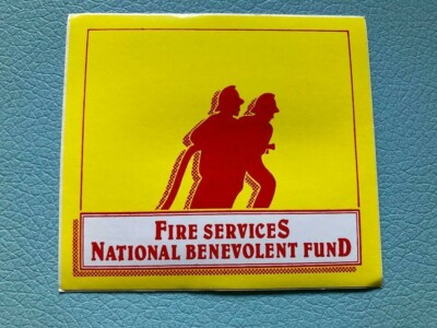1980er / 1990er FEUERWEHR NATIONAL BENEVOLENT FUND CHARITY AUFKLEBER