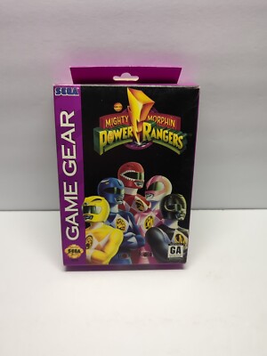 Mighty Morphin Power Rangers (Sega Game Gear, 1994) GAME & BOX NICE! LOOK! 