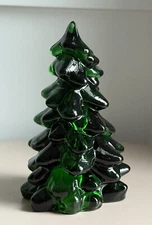Mosser Glass Christmas Tree - HUNTER GREEN - 5.5" tall Holiday Decor