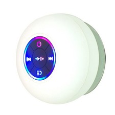 Portable Bluetooth Shower Speaker with Suction Cup and LED Lights 3D5305