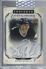 2018-19 Upper Deck Clear Cut Embedded Endorsements /99 Bernie Nicholls Auto 7ci