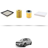 Hoffcar Set Service - 4 Filter FüR Opel Astra H, Gtc, Sw 1.7 Cdti 81Kw Von 2007