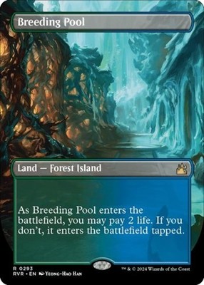 Breeding Pool (Borderless) - Near Mint MTG Ravnica Remastered