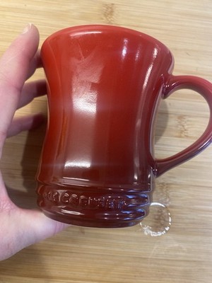 14 Unzen Le Creuset Mittelgroßer Teebecher Steinzeug Kaffeetasse Kirschrot Cerise Ombré
