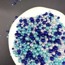 1100Pcs Assorted Pearls Beads, 3-10Mm Crafts No Holes Pearl, Loose round Pearls