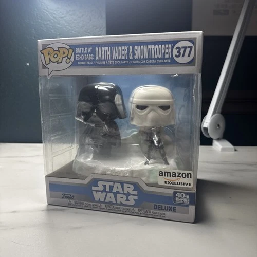 Funko Pop Star Wars #377 Darth Vader & Snowtrooper (Battle At Echo Base) Amazon
