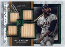 Willie McCovey 2020 Topps Museum Primary Pieces Green Quad Relic Card 1/1