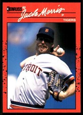 Jack Morris 1990 Donruss #639 Detroit Tigers MLB READ FREE SHIPPING AutographDen