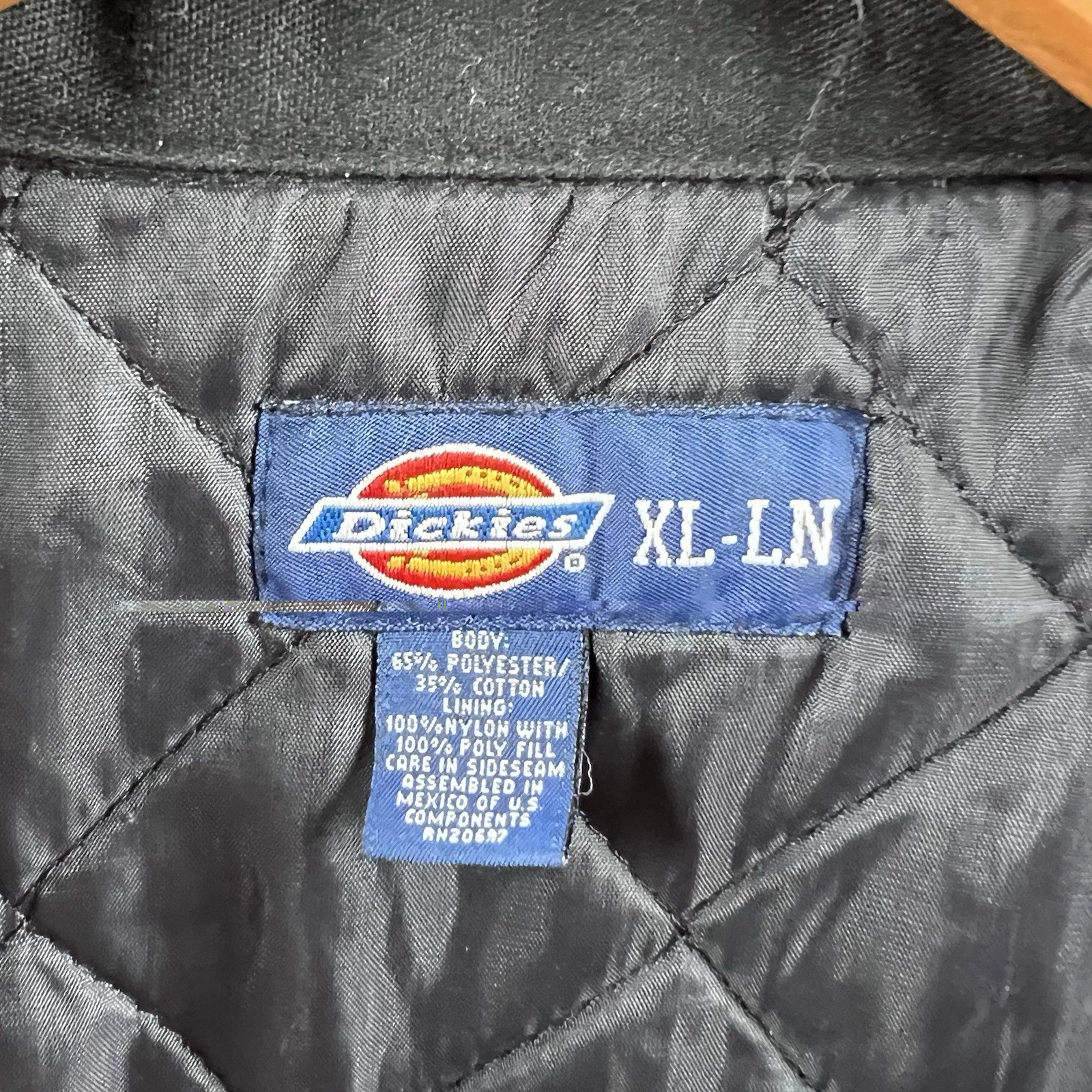 Vintage Dickies Social Distortion Jacket Mens XL Black Lined Skully 90s Workwear image 14