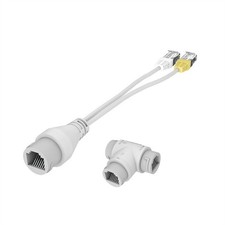 1Set POE Splitter 2-in-1 Network Cabling Connector Three-way RJ45 Adapter Kit