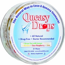 Queasy Drops All Natural Assorted Flavors 21 Pieces