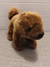Ganz Webkinz Brown Chow Puppy Dog HM415 Plush Stuffed Animal Toy NO CODE 10"
