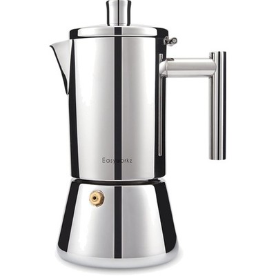 Espressokocher für 4 Tassen, starkes Aroma, inkl. Reduzierer & Sicherheitsventil
