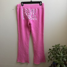 Victorias Secret Pink Sweatpants Womens Size Medium Flare Y2K Rare